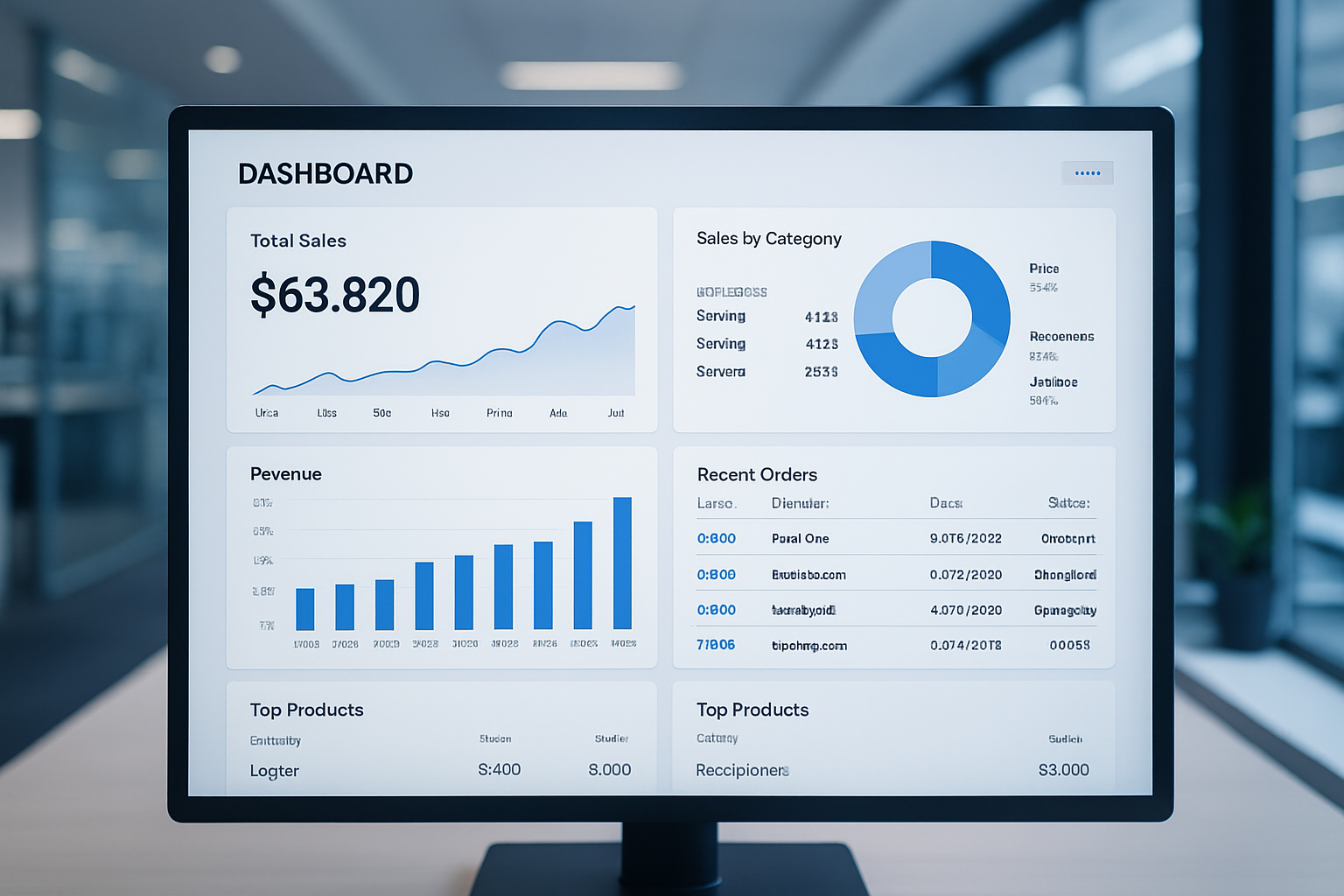 Dashboard do Sistema